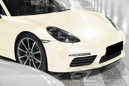 Gloss Pearlescent Cream White Vinyl Wrap