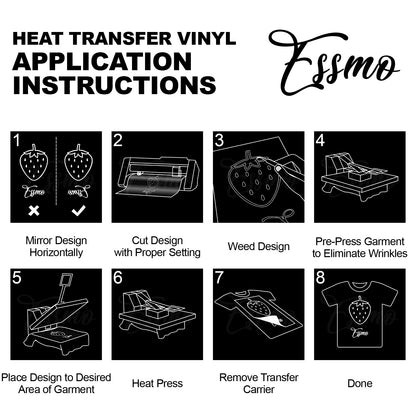 ESSMO™ Rainbow White Glitter Sparkle Heat Transfer Vinyl HTV DG21