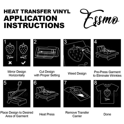 ESSMO™ Red Reflective Heat Transfer Vinyl HTV RT07 – EzAuto Wrap