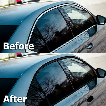 PET Super Gloss Black Vinyl Chrome Delete Black Out Kit