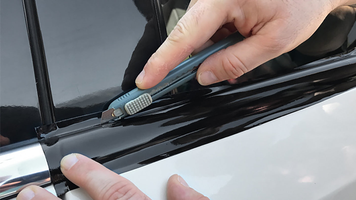 PET Super Gloss Black Vinyl Chrome Delete Black Out Kit